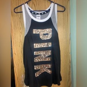 Victoria’s Secret Pink Sequin Tank size Small